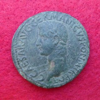 Caligula,  Gaius Sestertius Æ,  Sesterce,  Rome Ancient Roman Coin
