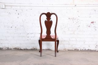 Ethan Allen Queen Anne Solid Cherry Dining Chairs,  Set of Eight 6