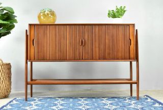 Mid Century Sideboard Credenza By Barney Flagg For Drexel Parallel