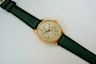 ROLEX VINTAGE 18K YELLOW GOLD CHRONOGRAPH REF 2508 MULTI COLOR DIAL 37 MM 4