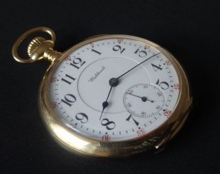Impressive Antique 18ct Gold Waltham Riverside Maximus Pocket Watch,  23 Jewels