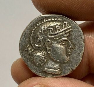 Ancient Greek Silver Coin Tetradrachm Athens / Owl 15.  3gr 25.  5mm