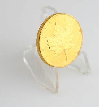 Rare 1985 1 oz Maple Leaf Gold Coin $50 Canadian Fifty Dollars Bullion Canada 2