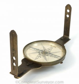 Circa 1815 Heisely & Son Surveyor ' s Compass - Unique Design Features 2