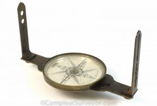 Circa 1815 Heisely & Son Surveyor ' s Compass - Unique Design Features 3