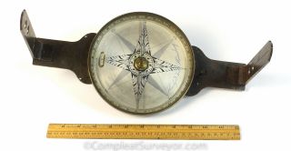 Circa 1815 Heisely & Son Surveyor ' s Compass - Unique Design Features 5