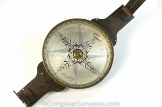 Circa 1815 Heisely & Son Surveyor ' s Compass - Unique Design Features 9