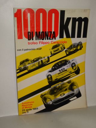 1000 Km Monza 1969 Gp Of Italy Official Programm Formula 1 F1 Vintage Grand Prix
