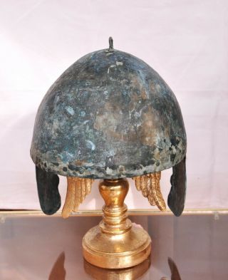 Scythian bronze helmet.  Kuban type.  About 7 - 6th century BC Chr. 4