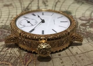 patek philippe pocket watch movement /24k gold plated engraving case 3