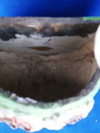 Antique YELLOW CANARY Bird Wall Pocket Vase Basket WELLER POTTERY UNIQUE ❤️j8 8