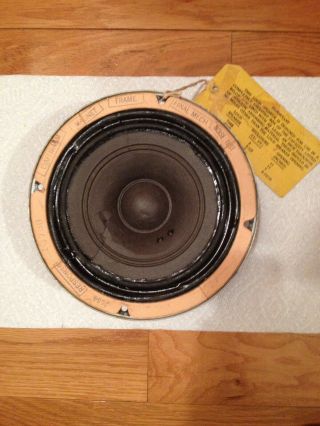 Vintage Western Electric 755a Full Range Speaker " Has Cone Damage "