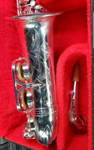 Henri Selmer Paris Mark VI legendary pro alto saxophone in RARE silver plate mk6 10