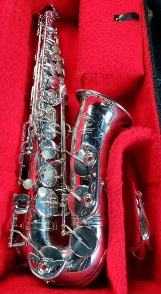 Henri Selmer Paris Mark Vi Legendary Pro Alto Saxophone In Rare Silver Plate Mk6