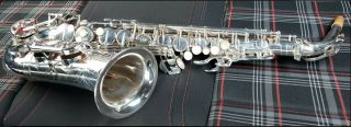 Henri Selmer Paris Mark VI legendary pro alto saxophone in RARE silver plate mk6 7