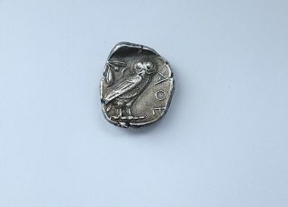 Ancient Athens Greece Athena Owl Tetradrachm Coin