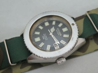 Vintage Citizen 52 - 0110 Pakistan Air Force Military Paf Issue 150m Sports Watch