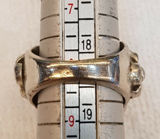 Very Rare And Unique Roman Ancient Old Silver Ring with Roman 1st King Old Coin 6