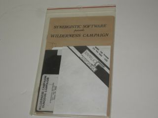 Vintage Software Apple II DUNGEON CAMPAIGN/WILDERNESS CAMPAIGN Synergistic NIP 2