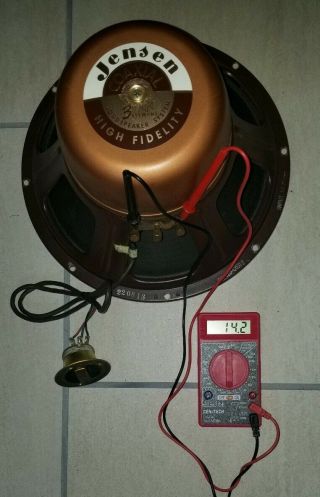 Jensen Cx - 120 - C6318 Vintage 3 Element 12 " Coaxial Speaker -.  See Photos