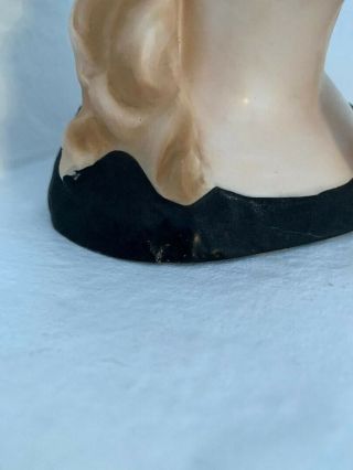 rare RELCO 7.  25 inches vintage lady head vase 5