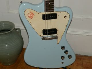 1968 Gibson Firebird Non Reverse Vintage Frost Blue