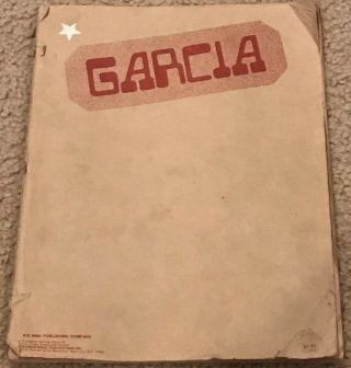 Jerry Garcia Songbook For Garcia Vintage Rare Grateful Dead Collectors