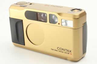 【RARE in BOX】 Contax T2 Gold 35mm Point & Shoot Film Camera From JAPAN 4