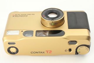 【RARE in BOX】 Contax T2 Gold 35mm Point & Shoot Film Camera From JAPAN 7