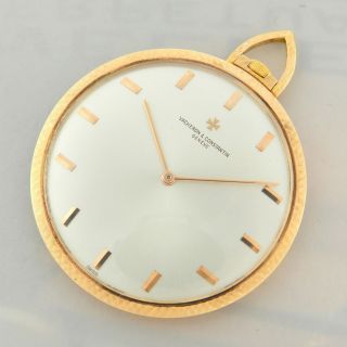 Vacheron & Constantin 18kt Rose Gold Vintage Pocket Watch 100 Near