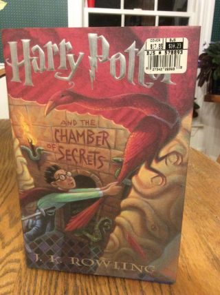 Rare Spelling Error " Harry Potter And The Chamber Of Secrets ",  Rowling Near