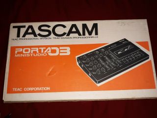 Vintage Tascam Porta 03 Mini Studio Cassette Multi 4 Track Recording Deck Rap 8