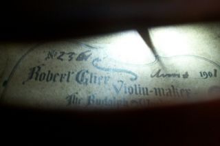 Robert Glier For Wurlitzer 1901 Cincinnati 4/4 Violin & Case 9