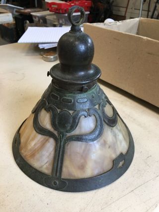 Antique Handel Lamp Shade With Counterweight 3