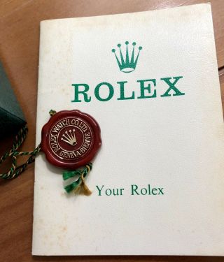 Rolex Submariner 16800 Vintage 1983 Box Anchor Calender Tag Folders Very Rare 7