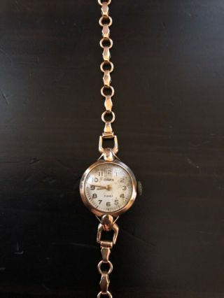 Vintage RUSSIAN CHAIKA WOMEN ' S watch 14k solid rose gold,  583 4