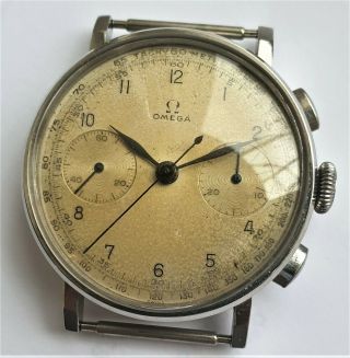 Vintage Omega 33.  3 Stainless Steel Chronograph 38mm - 40 