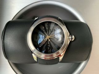 Very Rare Corum Bubble 47 Black Night Limited Edition Watch In Full Set