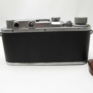 Vtg Leica IIIA 1938 Rangefinder camera & 5cm F/3.  5 Lens Germany made great 3