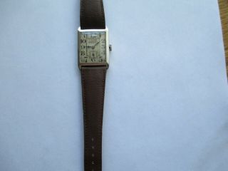 Vintage 1930 Silver Case Rolex Marconi Watch
