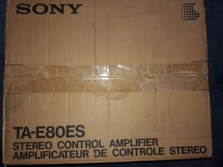 Vintage Sony Stereo Control Amplifier Ta - E80es,  Rare,  In Pack