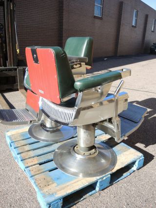 Vintage Art Deco Chrome Takara Belmont Barber Chair Very CoOL Chairs 11