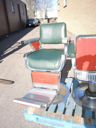 Vintage Art Deco Chrome Takara Belmont Barber Chair Very CoOL Chairs 3