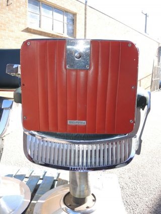 Vintage Art Deco Chrome Takara Belmont Barber Chair Very CoOL Chairs 7