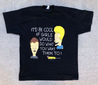 Vintage 90s Beavis And Butthead T Shirt Tee Vtg T - Shirt Tv