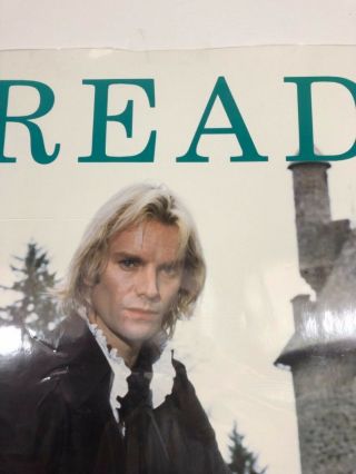 VINTAGE 1984 STING READ POSTER - FOR AMERICA ' S LIBRARIES - 80S VTG 4
