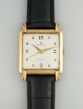 Rare Vintage Rolex 18k Solid Gold Mens Watch – Cal 1225 - Ref 4165 – Fancy Lugs