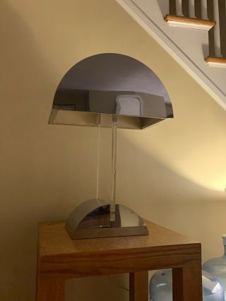 Vintage Modernist George Kovacs Lucite & Mirrored Chrome Lamp - Needs Rewiring 3
