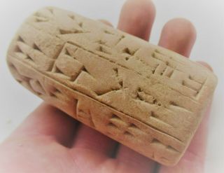 RARE CIRCA 3000BCE ANCIENT NEAR EASTERN CLAY TABLET WITH EARLY FORM OF WRITING 2