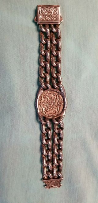 Scott Kay Bracelet RARE Sterling Silver 18K Gold Cross Viking Masterpiece Tribal 10